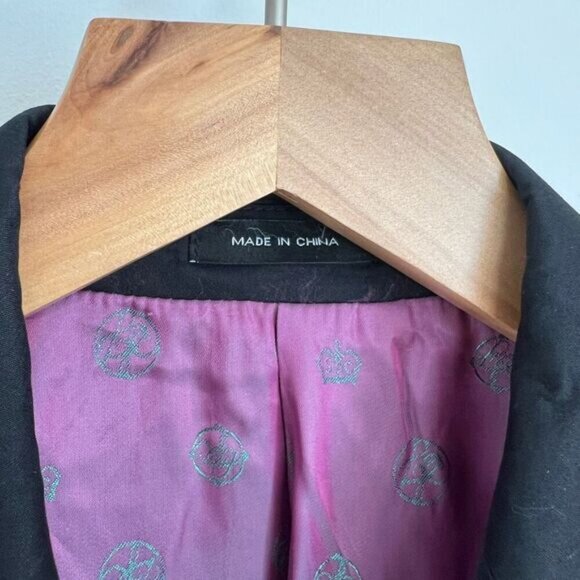 Sean John Men's 38R Regular Black Classic 2 Button Pink Lined Blazer Suit Jacket - Picture 8 of 12